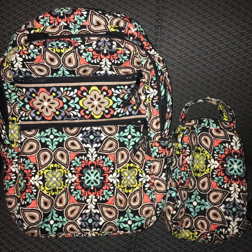 Vera Bradley backpack and lunch bag